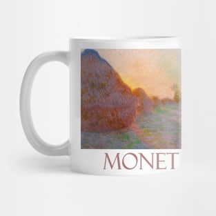 Haystacks (1890) Famous Painting by Claude Monet Mug